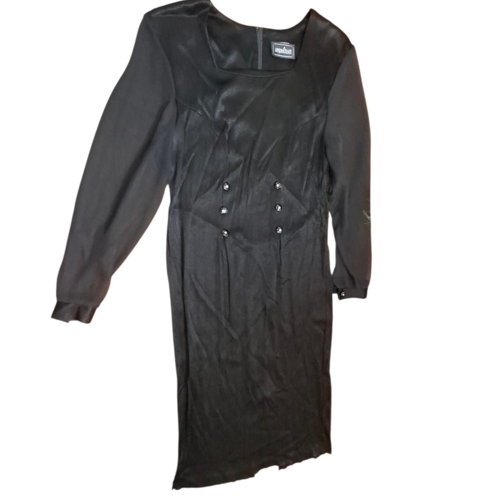 Renaissance style Black Long Sleeve Dress